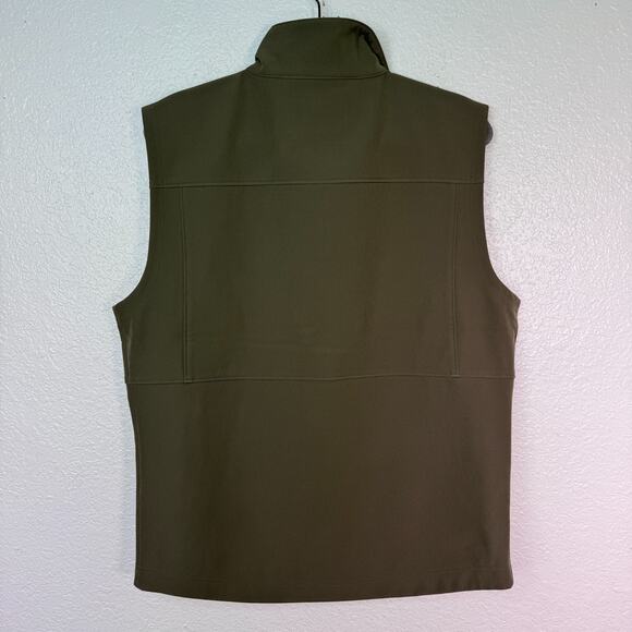 Duck Camp Vest Mens Medium Ms Contact Softshell Moss Green Outdoor Hunting NEW - Picture 2 of 11